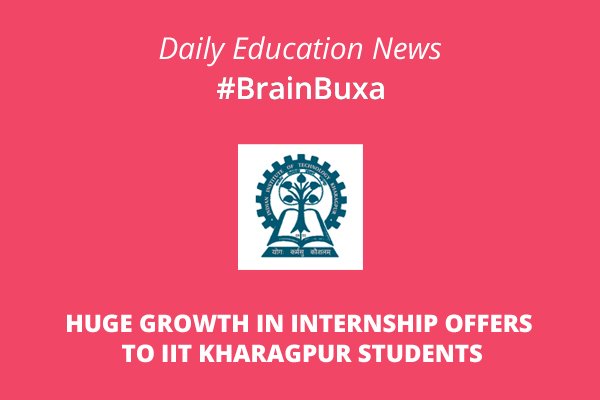 Huge growth in internship offers to IIT Kharagpur students